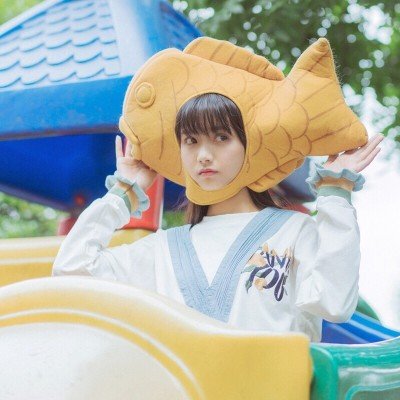 柠檬黄色系列头像女生高清图片