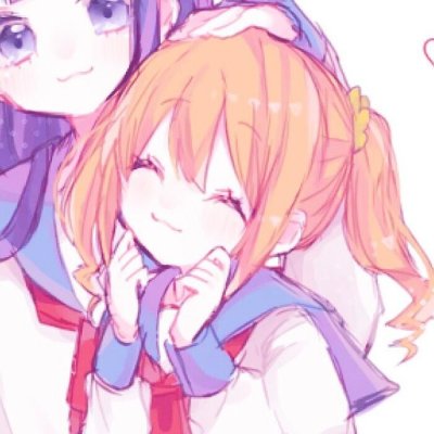 少女心闺蜜头像两张可爱动漫图片