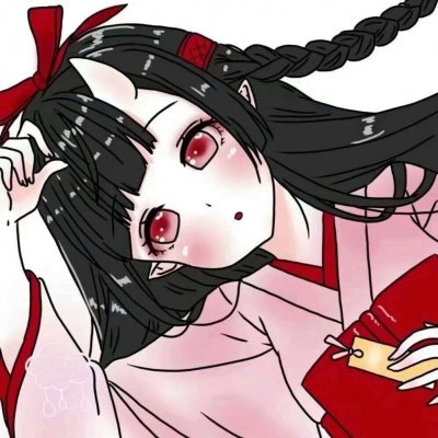 二次元黑暗系头像女生动漫图片