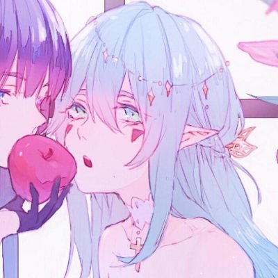 少女心闺蜜头像两张可爱动漫图片