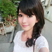 扎辫子女孩真人头像图片