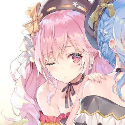 少女心闺蜜头像两张可爱动漫图片
