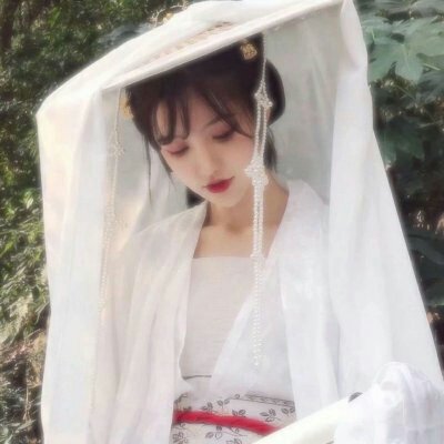 高雅仙气古风女子真人头像图片