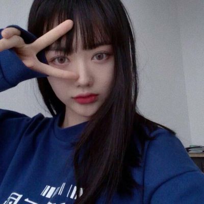 真人版清纯少女头像