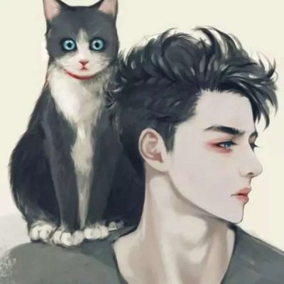 微信手绘头像男生简单彩色图片