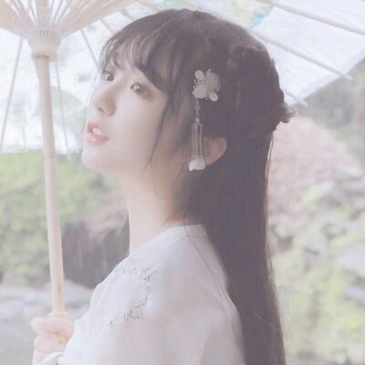 高雅仙气古风女子真人头像图片