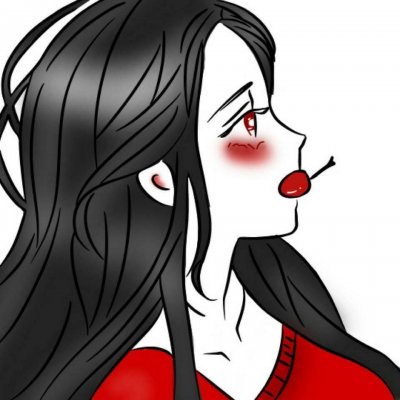 二次元黑暗系头像女生动漫图片