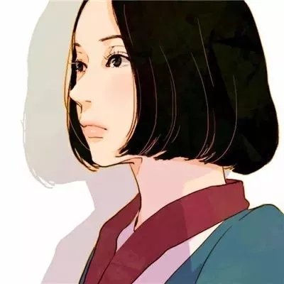 手绘伤感女生头像唯美图片