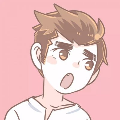情侣头像漫画一男一女两张分开图片