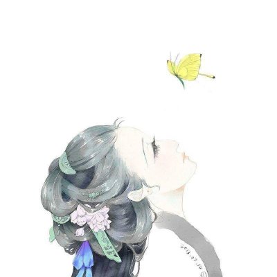动漫手绘头像女生古风唯美图片