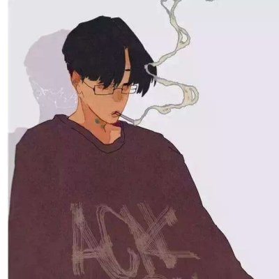 微信手绘头像男生简单彩色图片