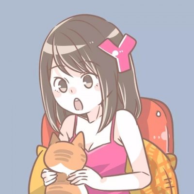 情侣头像漫画一男一女两张分开图片