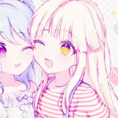 少女心闺蜜头像两张可爱动漫图片