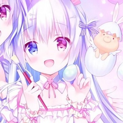 少女心闺蜜头像两张可爱动漫图片