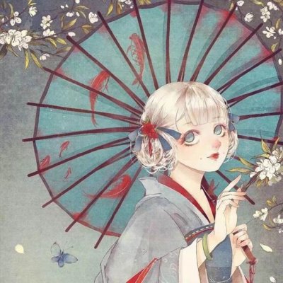 动漫手绘头像女生古风唯美图片