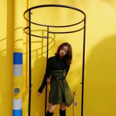 柠檬黄色系列头像女生高清图片