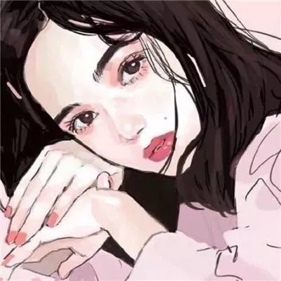 手绘伤感女生头像唯美图片