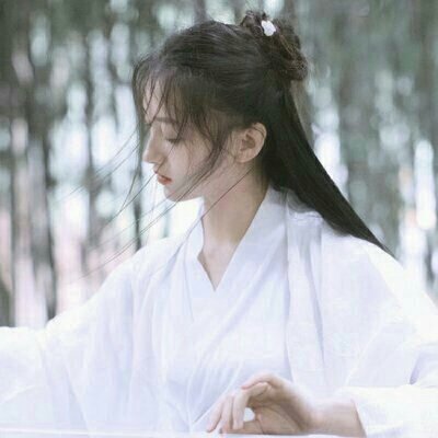 高雅仙气古风女子真人头像图片
