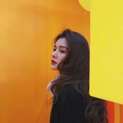 柠檬黄色系列头像女生高清图片