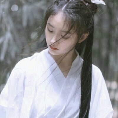 高雅仙气古风女子真人头像图片