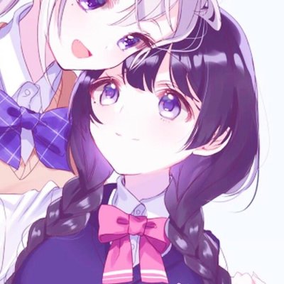 少女心闺蜜头像两张可爱动漫图片
