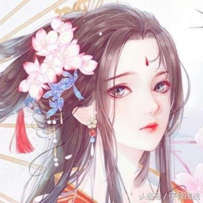 动漫手绘头像女生古风唯美图片