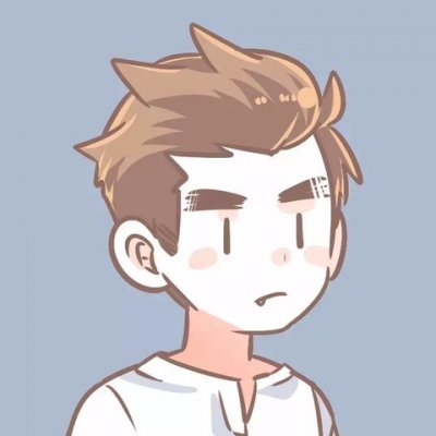 情侣头像漫画一男一女两张分开图片