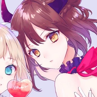 少女心闺蜜头像两张可爱动漫图片