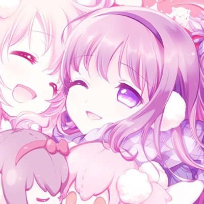 少女心闺蜜头像两张可爱动漫图片