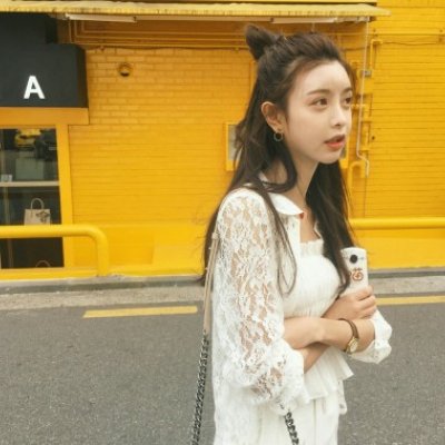 柠檬黄色系列头像女生高清图片