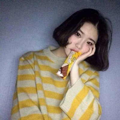 柠檬黄色系列头像女生高清图片