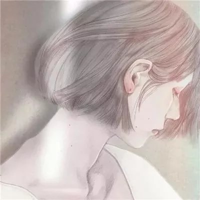 手绘伤感女生头像唯美图片