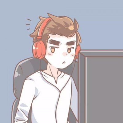 情侣头像漫画一男一女两张分开图片