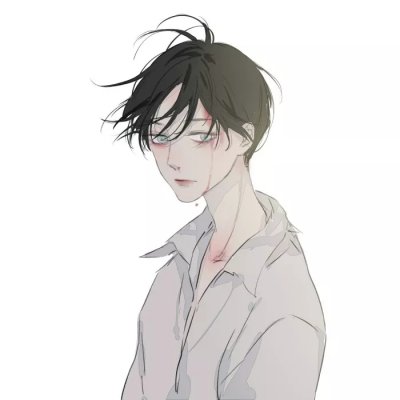 压抑绝望伤心男生动漫头像图片