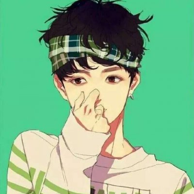 微信手绘头像男生简单彩色图片
