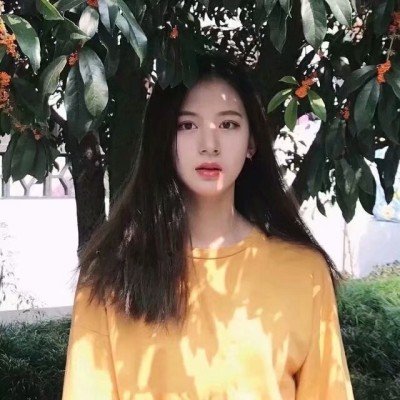 柠檬黄色系列头像女生高清图片