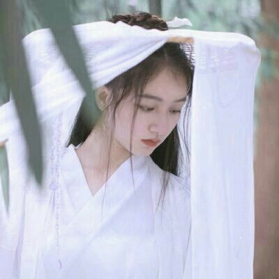 高雅仙气古风女子真人头像图片