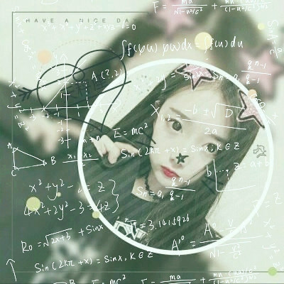 数学公式女生头像带星座图片