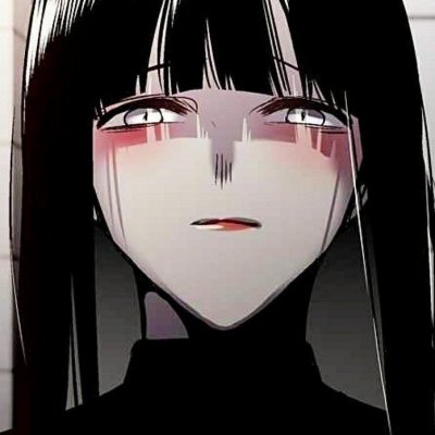 黑暗丧风格女头像动漫图片