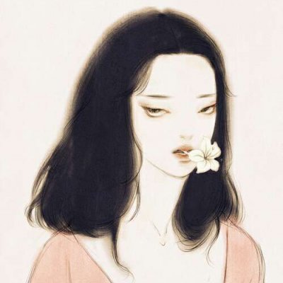 气质手绘插画头像女生高清图片