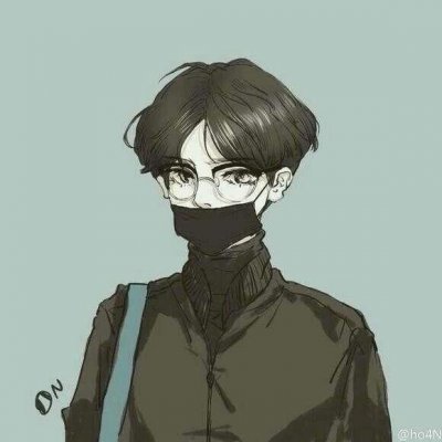 二次元头像男高冷帅气侧脸图片