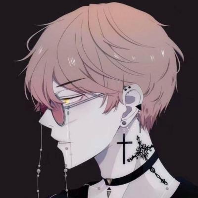 帅气撩人高冷动漫男头伤感二次元