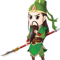 三国演义关羽头像图片