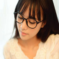美女戴眼镜图片头像
