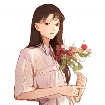 气质手绘插画头像女生高清图片