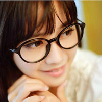 美女戴眼镜图片头像