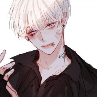 帅气撩人高冷动漫男头伤感二次元