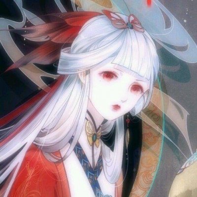 黑暗丧风格女头像动漫图片