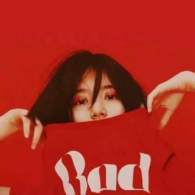 女生霸气头像红色系高清图片