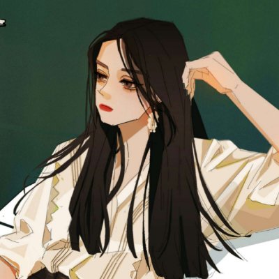 气质手绘插画头像女生高清图片